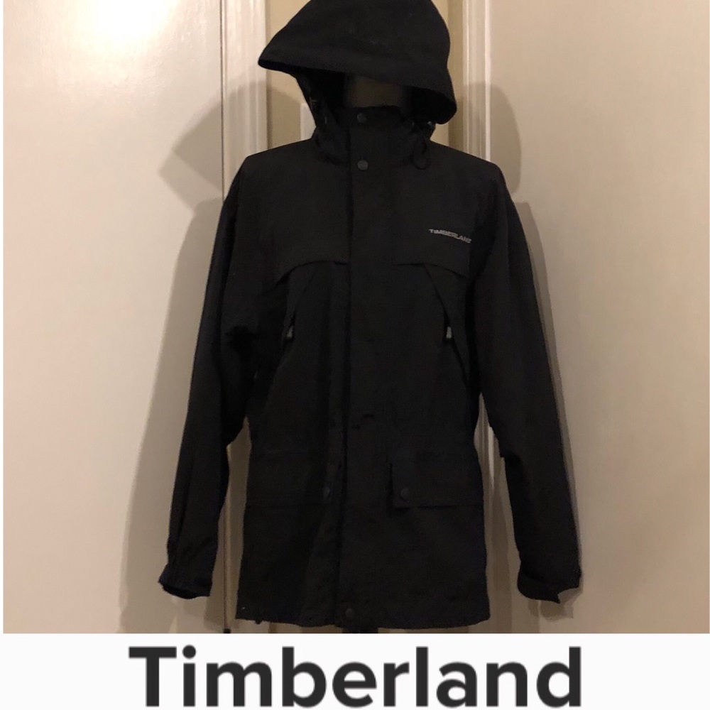 Timberland Jacket W/Hood Black Size XS - Picture 1 of 8